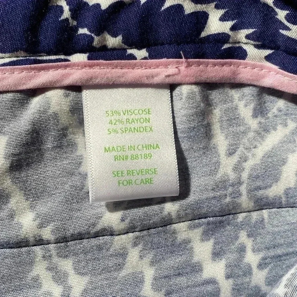 Lilly Pulitzer women’s pants - size 4 - blue/white - pockets - folded hem - Picture 5 of 8